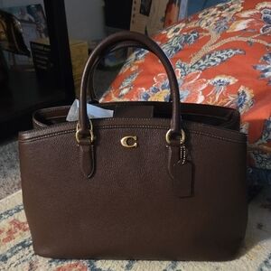Coach Brown Leather Tote Bag